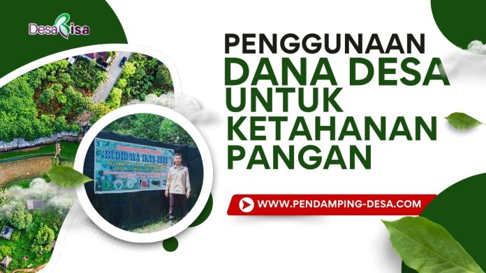 dana desa untuk ketahanan pangan